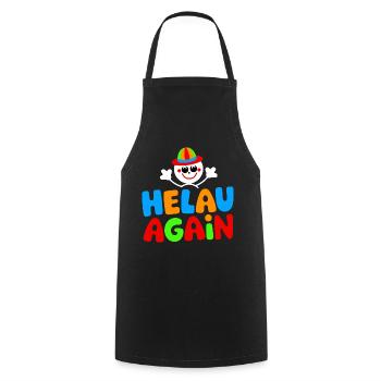 Karneval Düsseldorf Mainz Helau Clown Kostüm Fun - Kochschürze - Schwarz - Vorne - AI Model Male 185 dark (185cm)