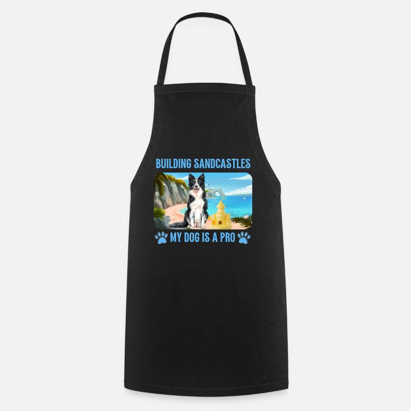Mon chien sur la plage - Tablier de cuisine - noir