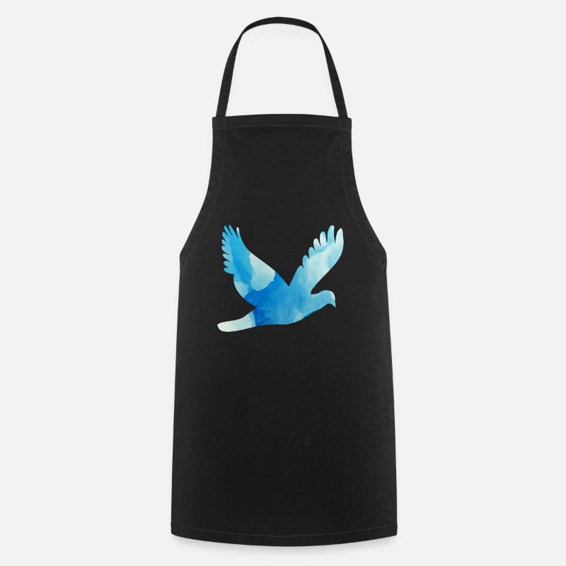 Dove flying - Cooking Apron - black