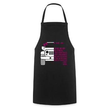 I'm A Jeep Girl - Tablier de cuisine - noir - Devant - AI Model Male 185 dark (185cm)