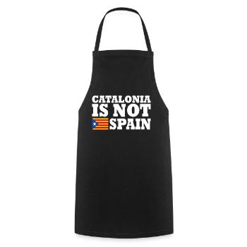 catalonia is not spain - Cooking Apron - black - Front - AI Model Male 185 dark (185cm)