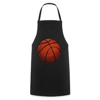 Basketball Sticker Sport Lovers Basketball Players - Cooking Apron - black - Front - AI Model Male 185 dark (185cm)