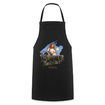 Mallorca Party Crew Pin-Up Girl - Tablier de cuisine - noir - Devant - AI Model Male 185 dark (185cm)