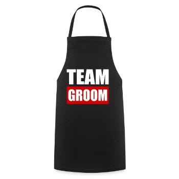 Team groom - Tablier de cuisine - noir - Devant - AI Model Male 185 dark (185cm)