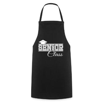 Senior 2023 Class Graduated Graduation Party - Cooking Apron - black - Front - AI Model Male 185 dark (185cm)