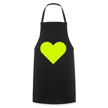 Je t'aime - Tablier de cuisine - noir - Devant - AI Model Male 185 dark (185cm)