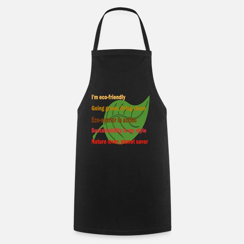 Eco warrior in action - Cooking Apron - black