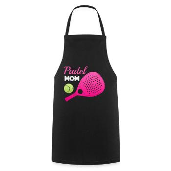 Padel Paddle Racket Tennis Sport I Gift - Cooking Apron - black - Front - AI Model Male 185 dark (185cm)