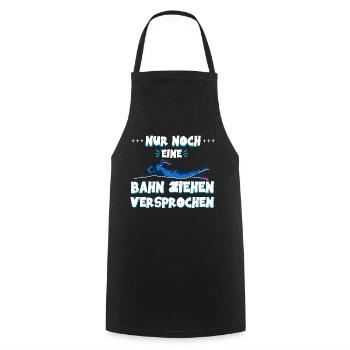 Nur eine Bahn Schwimmbad Wassersport Schwimmen - Kochschürze - Schwarz - Vorne - AI Model Male 185 dark (185cm)
