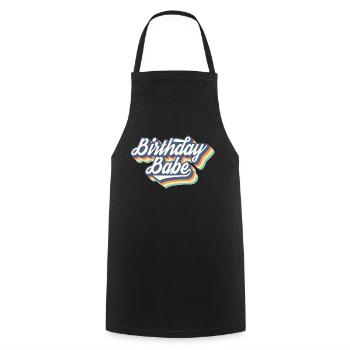 Birthday Babe Matching Group Birthday Party Gift - Cooking Apron - black - Front - AI Model Male 185 dark (185cm)