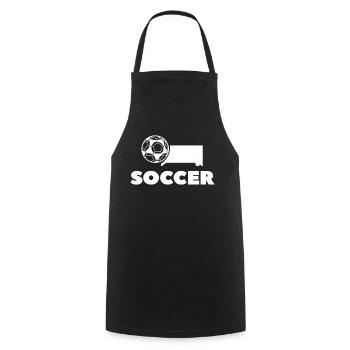 Fußball Football - Tablier de cuisine - noir - Devant - AI Model Male 185 dark (185cm)