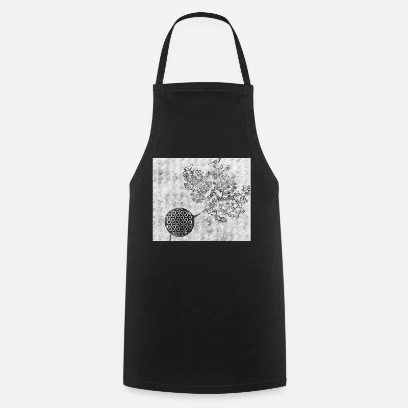 Arbre de vie persan n° 5 - Tablier de cuisine - noir