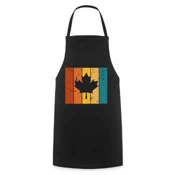 Canada Vintage Gift - Cooking Apron - black - Front - AI Model Male 185 dark (185cm)
