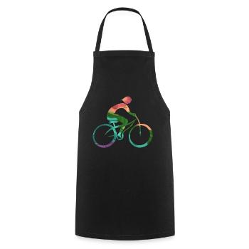 Cycliste - Tablier de cuisine - noir - Devant - AI Model Male 185 dark (185cm)