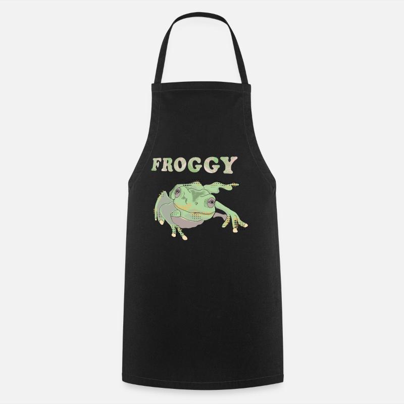 Froggie - Kochschürze - Schwarz