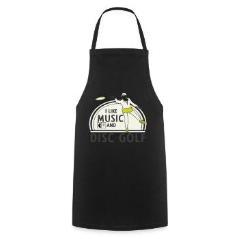 Musique - Disc Golf - Tablier de cuisine - noir - Devant - AI Model Male 185 dark (185cm)