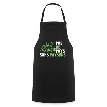 tractor, farmer, peasant, I am a farmer - Cooking Apron - black - Front - AI Model Male 185 dark (185cm)