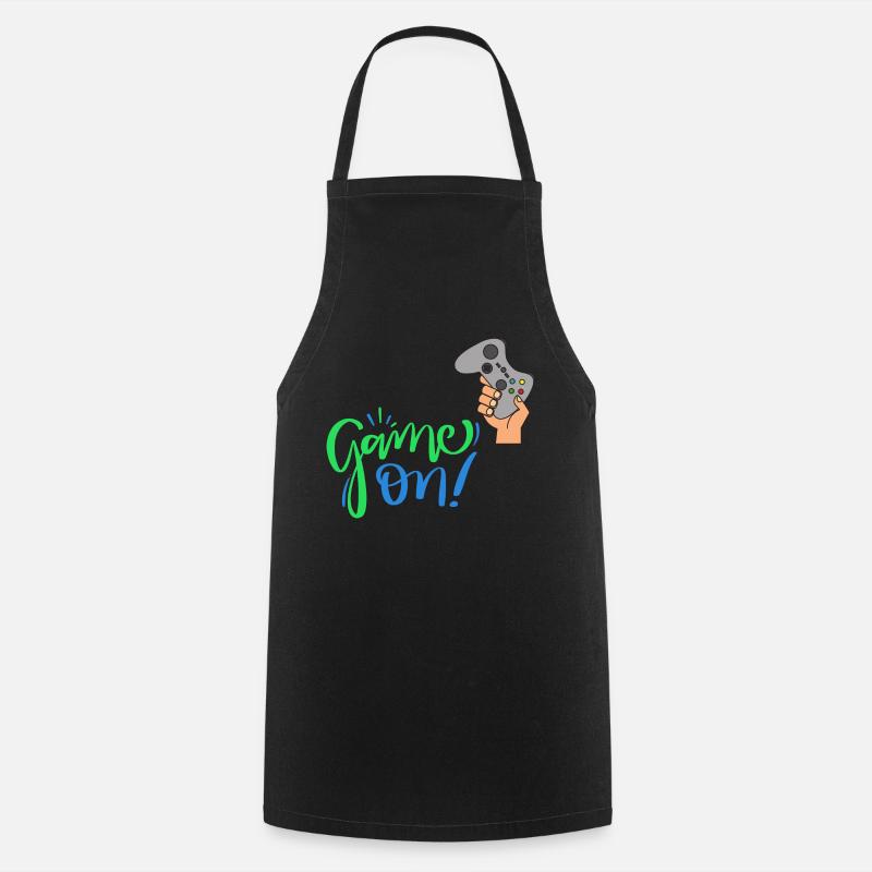 Game On - Ich bin ein Gamer! - Kochschürze - Schwarz