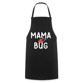 Mama Bug Ladybug Mom Funny - Cooking Apron - black - Front - AI Model Male 185 dark (185cm)