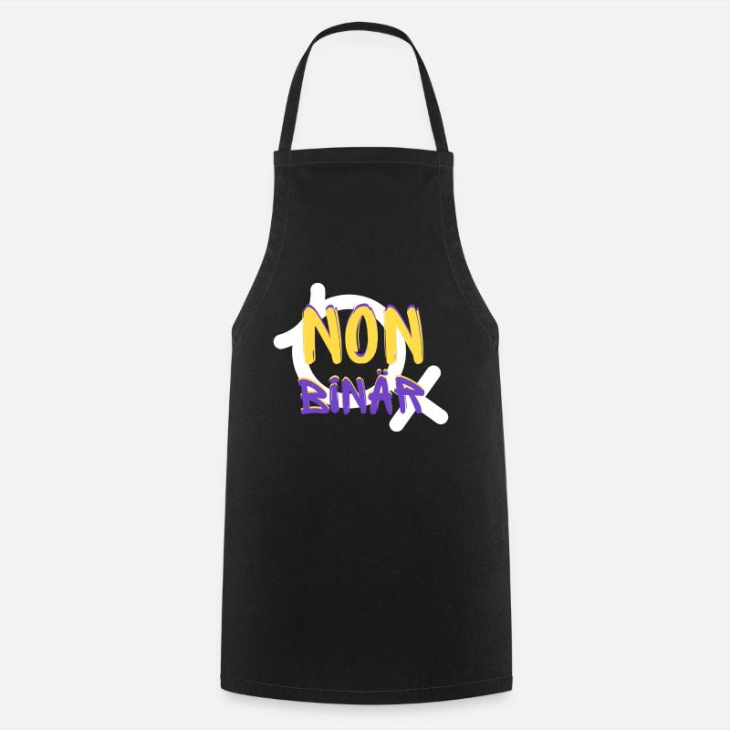 NON BINARY Identity - Cooking Apron - black