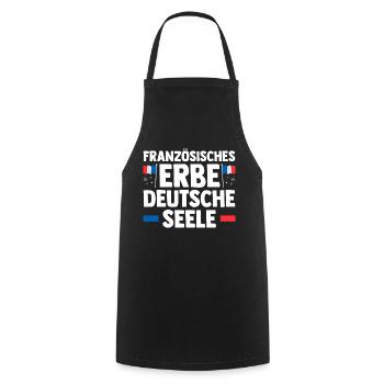 French French German France - Cooking Apron - black - Front - AI Model Male 185 dark (185cm)