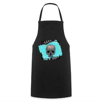come on let ́s rock - Cooking Apron - black - Front - AI Model Male 185 dark (185cm)