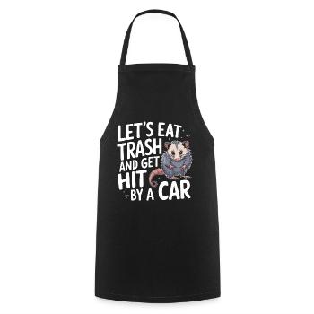 Opossum Possum Animal - Cooking Apron - black - Front - AI Model Male 185 dark (185cm)