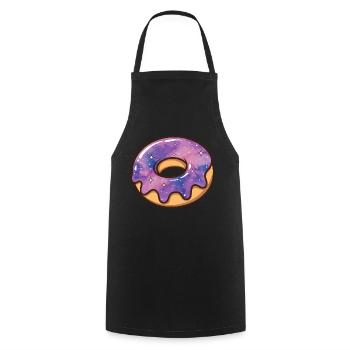 Kosmische Galaxie Donut - Kochschürze - Schwarz - Vorne - AI Model Male 185 dark (185cm)