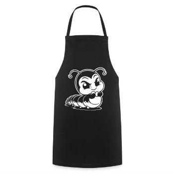 Cute little caterpillar – cute design for children - Cooking Apron - black - Front - AI Model Male 185 dark (185cm)