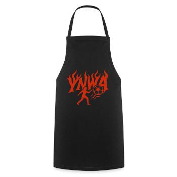 Ynwa - Cooking Apron - black - Front - AI Model Male 185 dark (185cm)