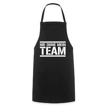 équipe - Tablier de cuisine - noir - Devant - AI Model Male 185 dark (185cm)