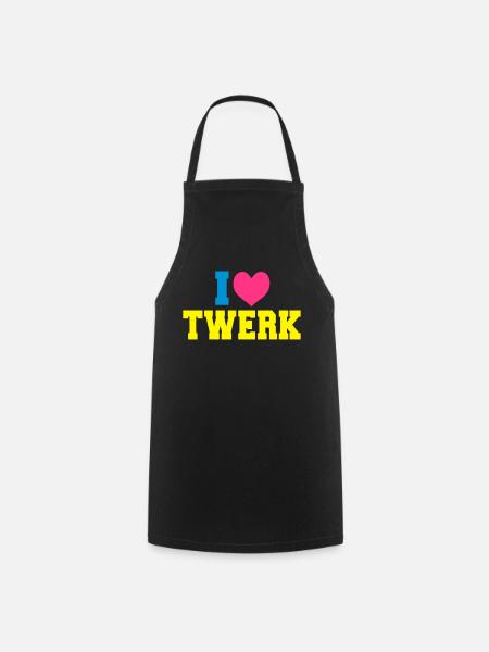I love TWERK - Kochschürze - Schwarz