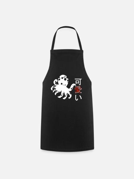 Octopus - Kochschürze - Schwarz