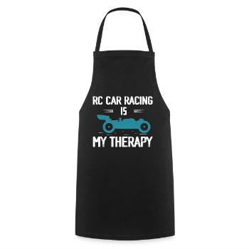 RC Car Racing Is My Therapy Remote Control Model - Cooking Apron - black - Front - AI Model Male 185 dark (185cm)