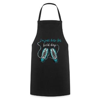 I'm Just Here For Field Day 20 - Cooking Apron - black - Front - AI Model Male 185 dark (185cm)