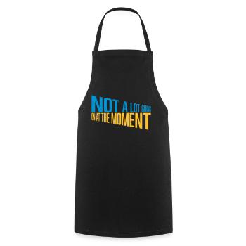 Not much going on - Cooking Apron - black - Front - AI Model Male 185 dark (185cm)