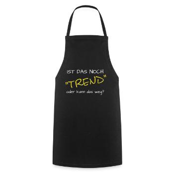 lustiger Spruch Trendsport - Kochschürze - Schwarz - Vorne - AI Model Male 185 dark (185cm)