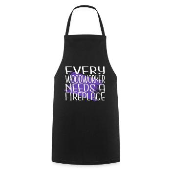 maçons hommes un charpentiers tshirts de prière présents - Tablier de cuisine - noir - Devant - AI Model Male 185 dark (185cm)