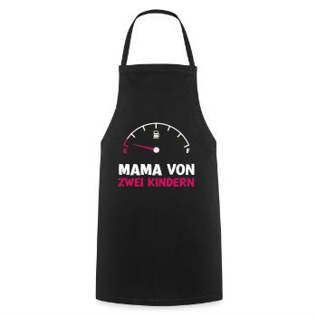 Tank leer Mama von 2 Kindern Mutter Muttertag Kind - Kochschürze - Schwarz - Vorne - AI Model Male 185 dark (185cm)
