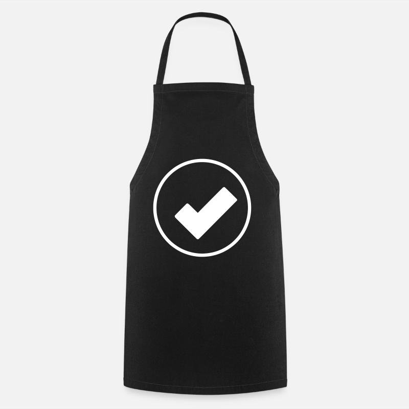 Hook Emoji Sketch Drawing - Cooking Apron - black
