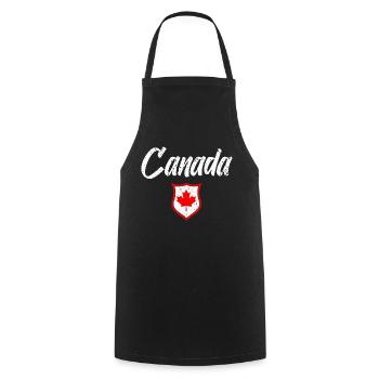 Canada - Cooking Apron - black - Front - AI Model Male 185 dark (185cm)
