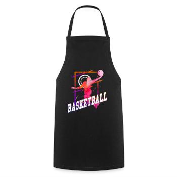 Basketball Basketballspieler Spieler Vintage Bunt - Kochschürze - Schwarz - Vorne - AI Model Male 185 dark (185cm)