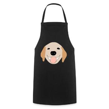 Golden Retriever 1 - Tablier de cuisine - noir - Devant - AI Model Male 185 dark (185cm)