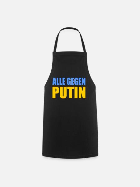Alle gegen putin - Kochschürze - Schwarz