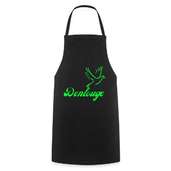 Denlouge - Cooking Apron - black - Front - AI Model Male 185 dark (185cm)
