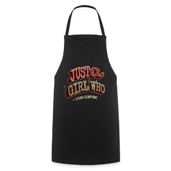 animal geek animal welfare dog women animal rights activists - Cooking Apron - black - Front - AI Model Male 185 dark (185cm)