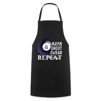 Aim Shoot Jurer Répéter Joueur de billard PoolBillards - Tablier de cuisine - noir - Devant - AI Model Male 185 dark (185cm)