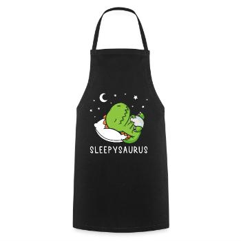 Chemise de sieste officielle Sleepysaurus - Tablier de cuisine - noir - Devant - AI Model Male 185 dark (185cm)