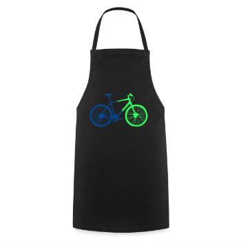 Vélo Silhouette 2 - Tablier de cuisine - noir - Devant - AI Model Male 185 dark (185cm)