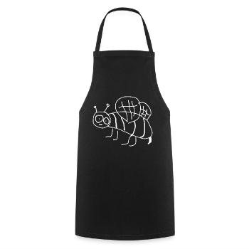 Bee, Animal - Cooking Apron - black - Front - AI Model Male 185 dark (185cm)